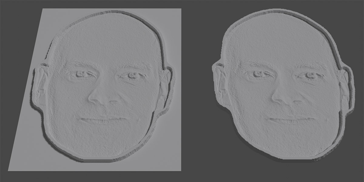 I cut out the Electric Friend Face Lithophanes of friend faces with and without a black backround